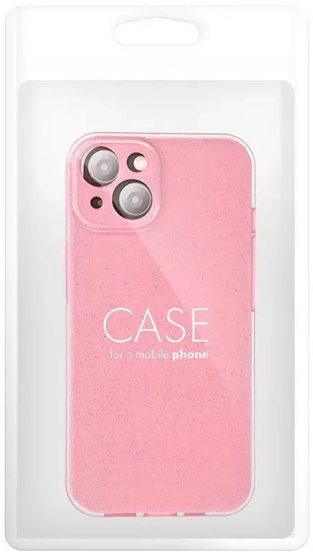 Dėklas Oem CLEAR CASE 2 mm BLINK skirtas Xiaomi Redmi 14C rožinės spalvos