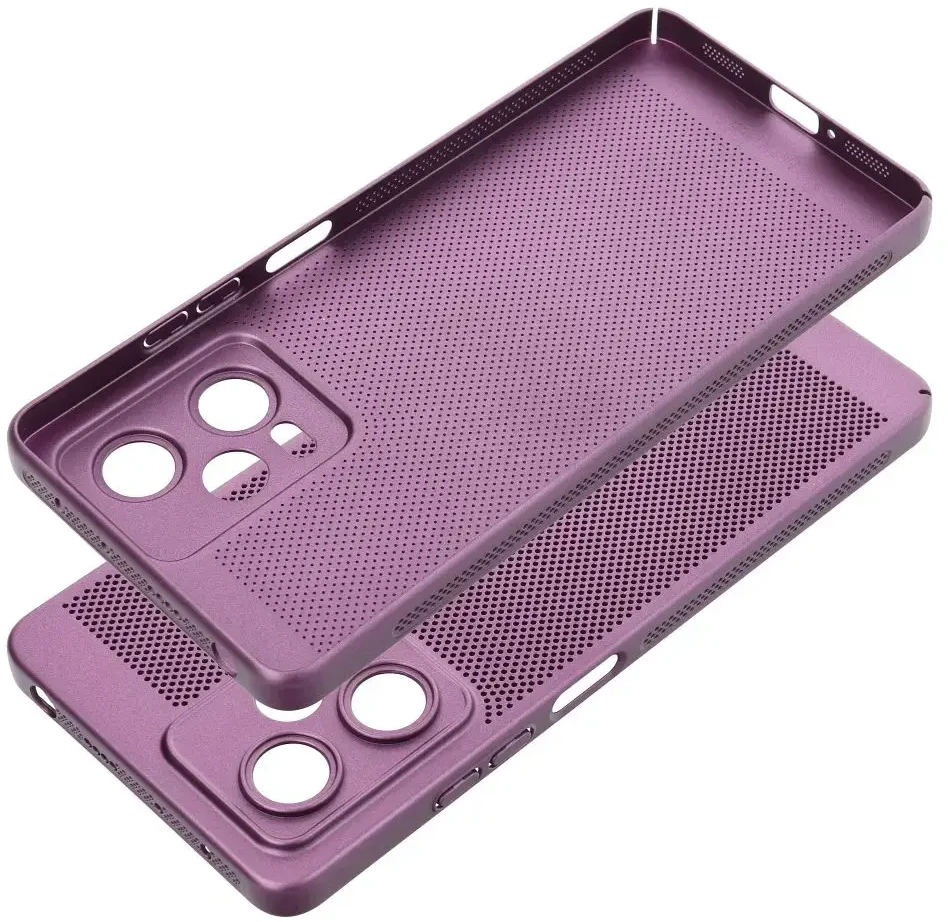 Oem BREEZY dėklas skirtas Xiaomi Redmi Note 14 5G violetinės spalvos