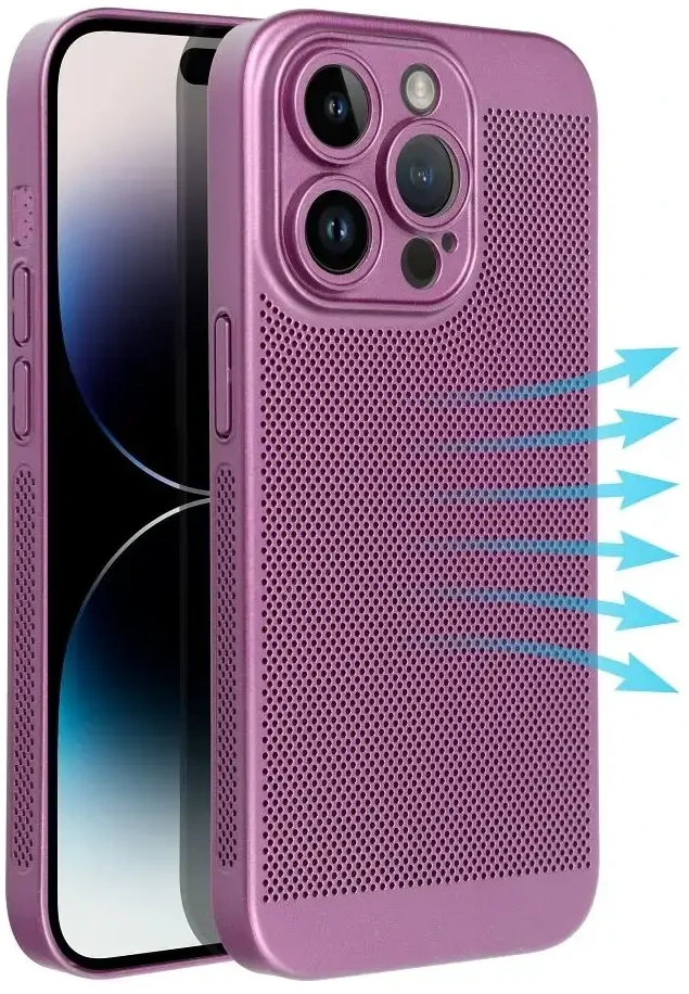 Oem BREEZY dėklas skirtas Xiaomi Redmi Note 14 PRO Plus 5G violetinės spalvos
