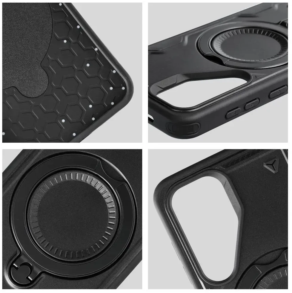 Forcell Oem Dėklas FROST ARMOR skirtas Samsung Galaxy S24 / S25 juodos spalvos