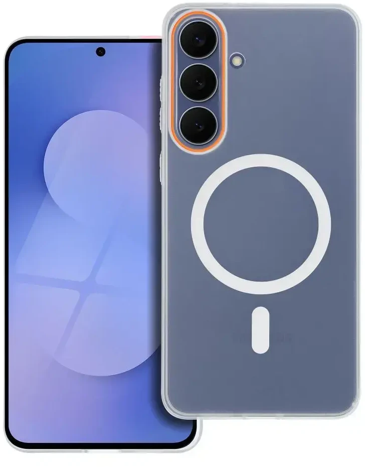 Oem „Xiaomi Redmi Note 15 PRO 5G Go Oranžinis“ dėklas, suderinamas su „MagSafe“, skaidrus