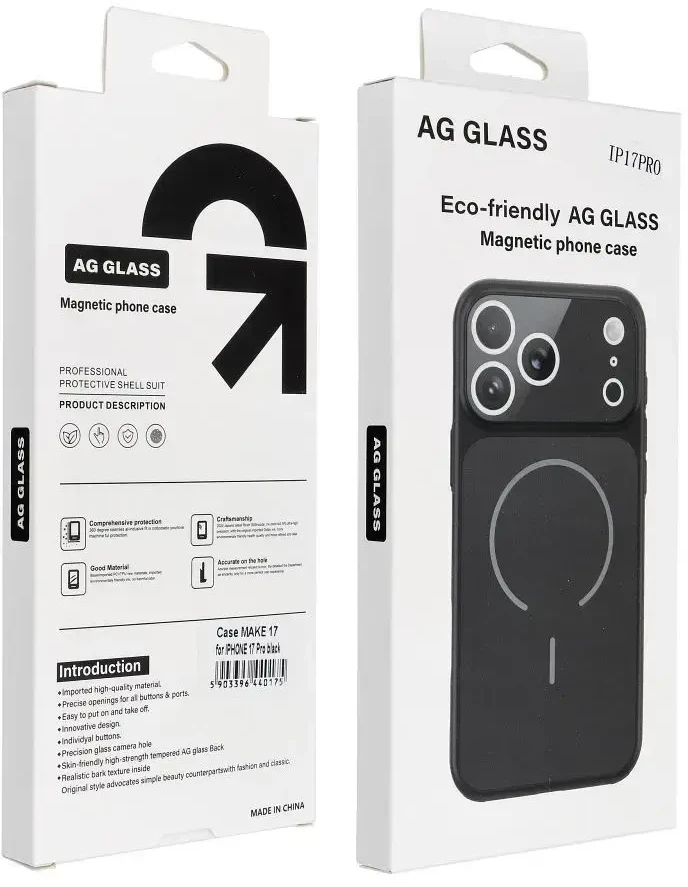 OEM dėklas, skirtas „iPhone 13“ ir „17“, suderinamas su „MagSafe“ (juodas)
