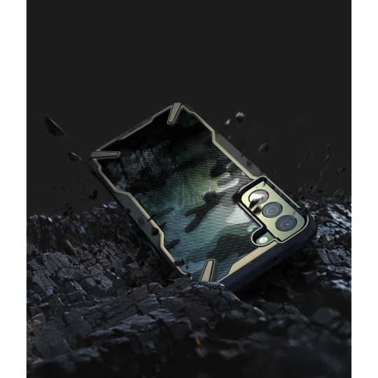 RINGKE Fusion X Samsung Galaxy S22 Plus – Camo dėklas telefonui juodos spalvos