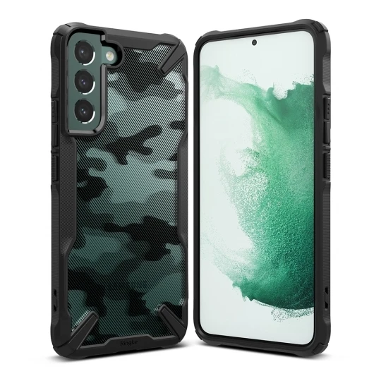 RINGKE Fusion X Samsung Galaxy S22 Plus – Camo dėklas telefonui juodos spalvos