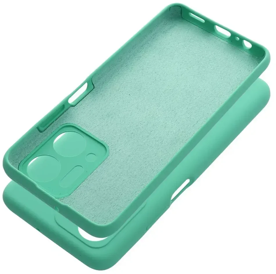 OEM dėklas Honor X7A silikoniniam 2 mm dėklui (apsauginei kamerai), mėtinis