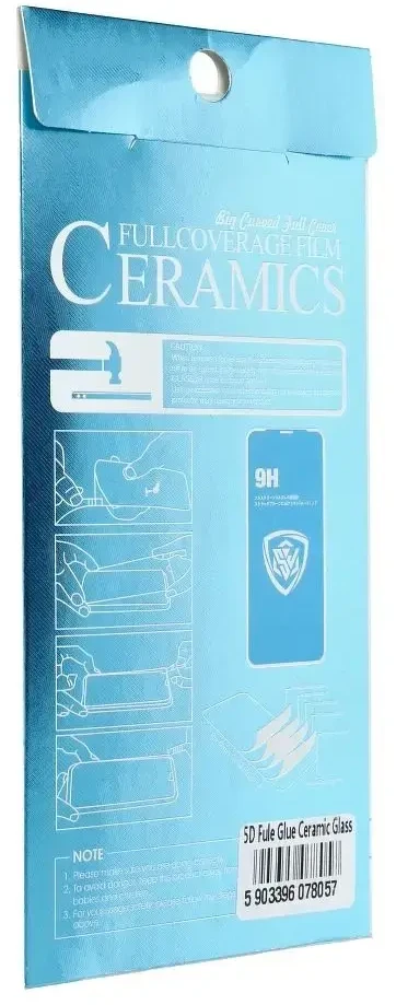 Reach LCD apsauginis stikliukas 5D Full Glue Ceramic Glass Apple iPhone 13 mini lenktas juodas