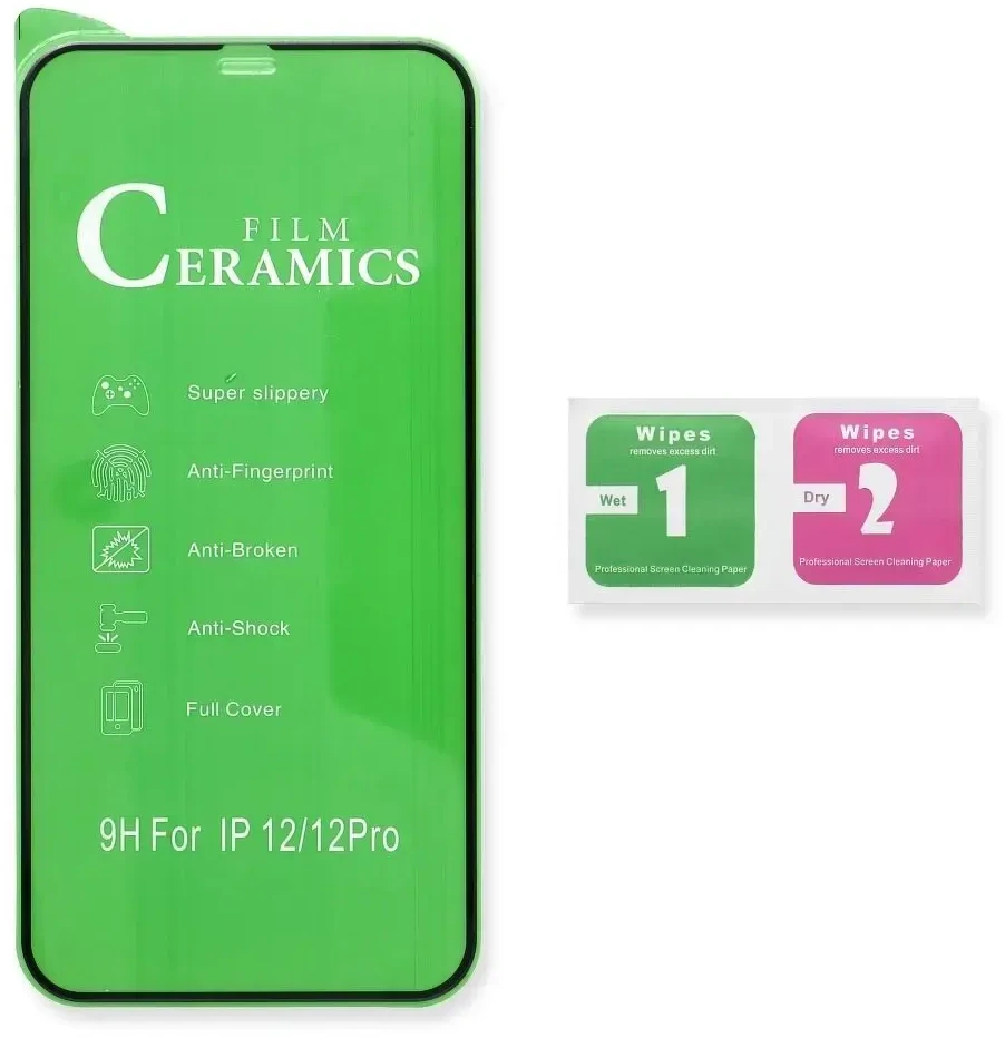 Reach LCD apsauginis stikliukas 5D Full Glue Ceramic Glass Apple iPhone 13 mini lenktas juodas