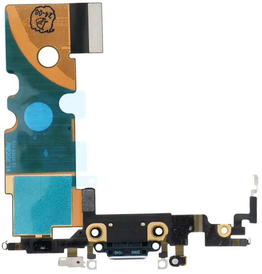 Oem USB įkrovimo laidas, skirtas IPHONE SE 2023 juodas (išimamas)