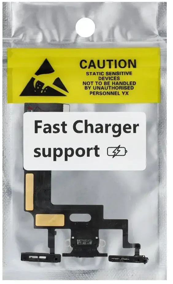 Oem USB įkrovimo laidas, skirtas IPHONE XR juodas (nuimamas)