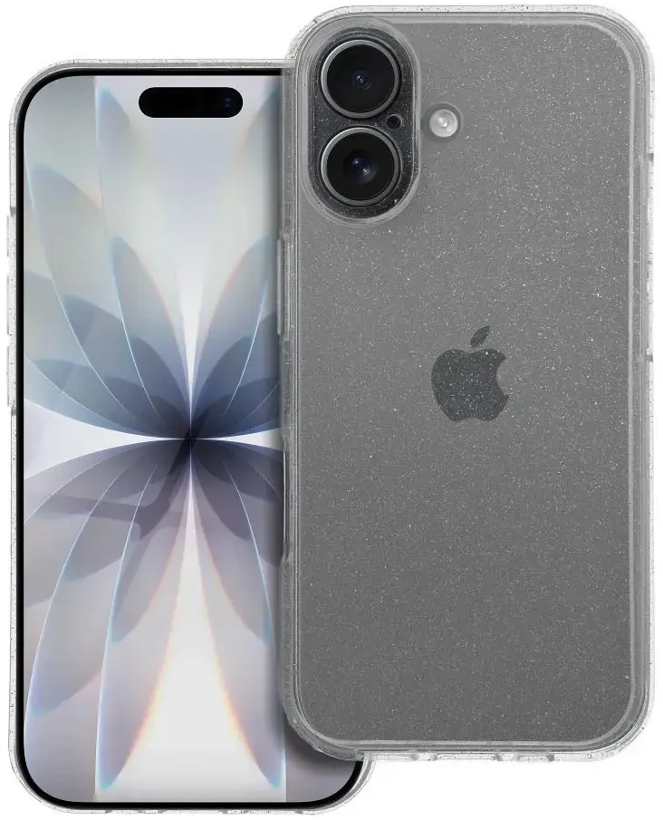 OEM dėklas, skirtas „iPhone 17“ skaidriam dėklui, 2 mm, mirksintis permatomas