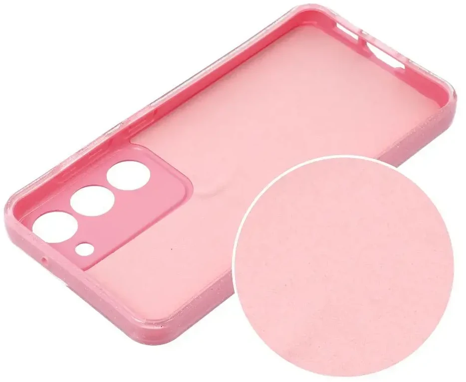 Dėklas Oem CLEAR CASE 2 mm BLINK skirtas Samsung Galaxy A55 5G rožinės spalvos