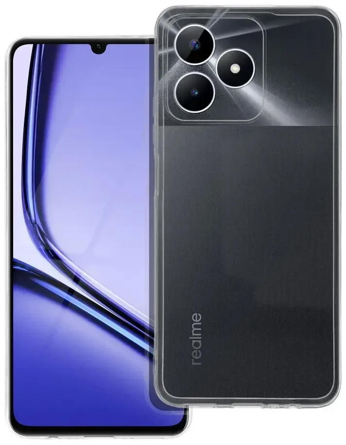 Realme NOTE 50 skaidrus dėklas 2 mm (apsauga nuo kameros), permatomas