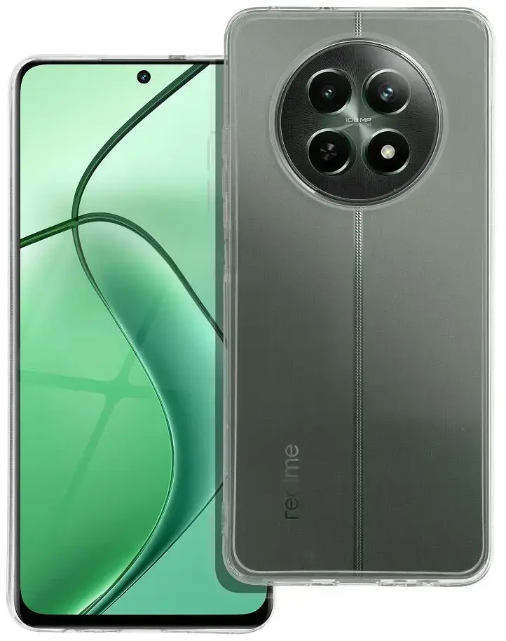 Realme 12 5G skaidrus dėklas 2 mm (apsauga nuo kameros), skaidrus