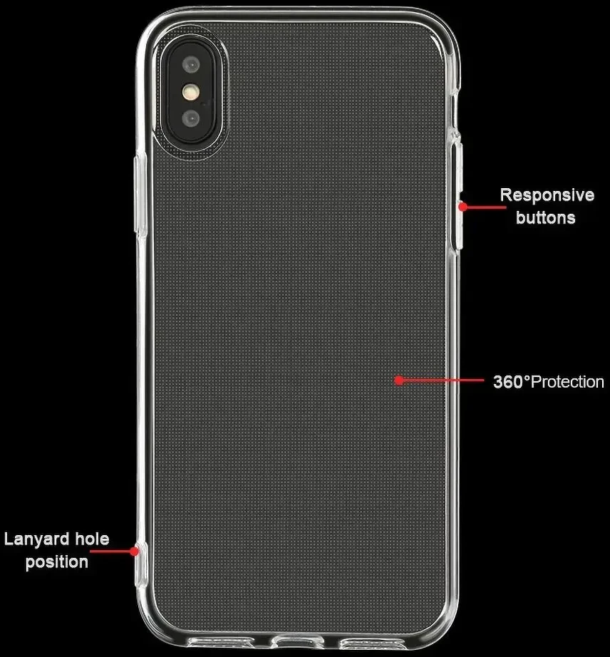 OEM dėklas, skirtas iPhone 11 PRO MAX, skaidrus, 2 mm dėžutė, skaidri
