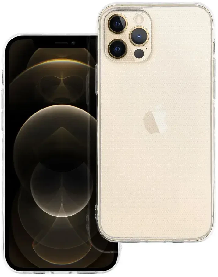 Oem Originalus „iPhone 12 PRO“ skaidrus dėklas (2 mm, apsaugantis kamerą), permatomas