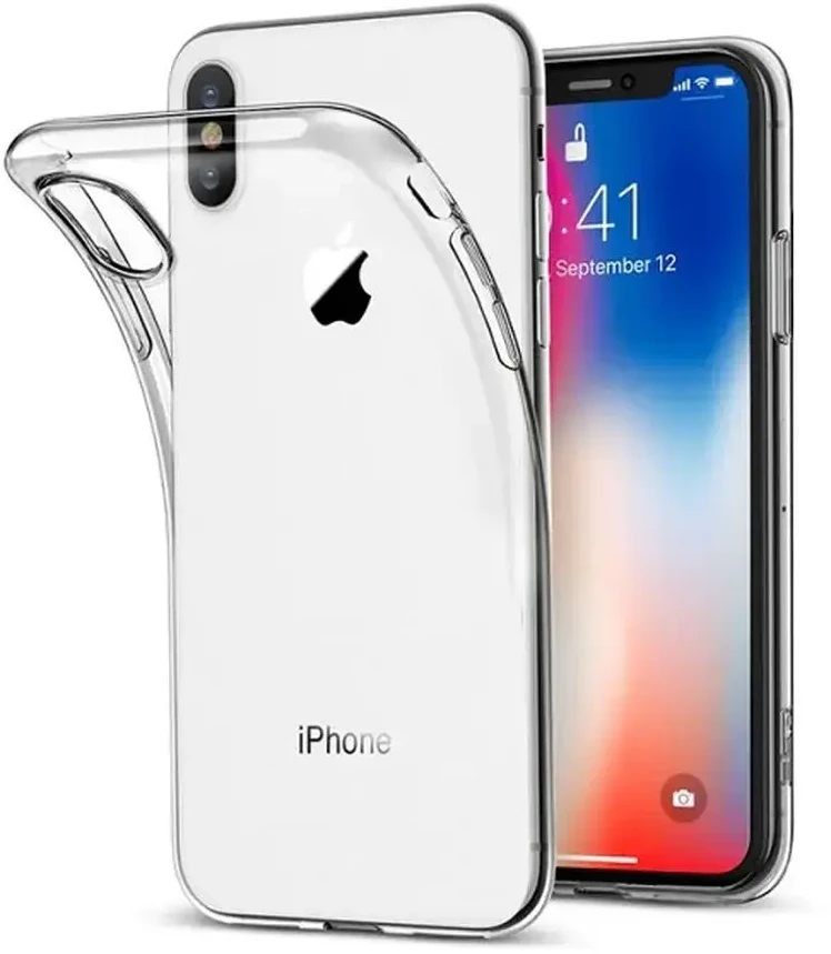 OEM dėklas, skirtas iPhone X / XS, skaidrus, 2 mm dėžutė, skaidri