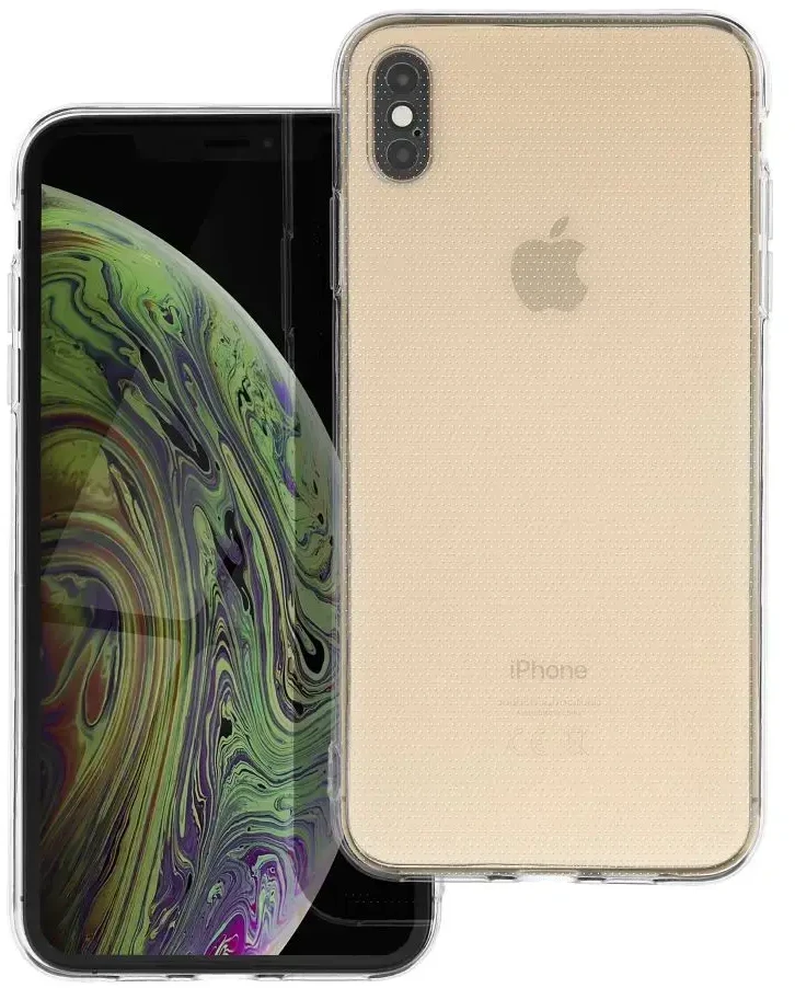 Oem Originalus „iPhone XS MAX“ skaidrus dėklas (2 mm, apsauga nuo kameros), permatomas