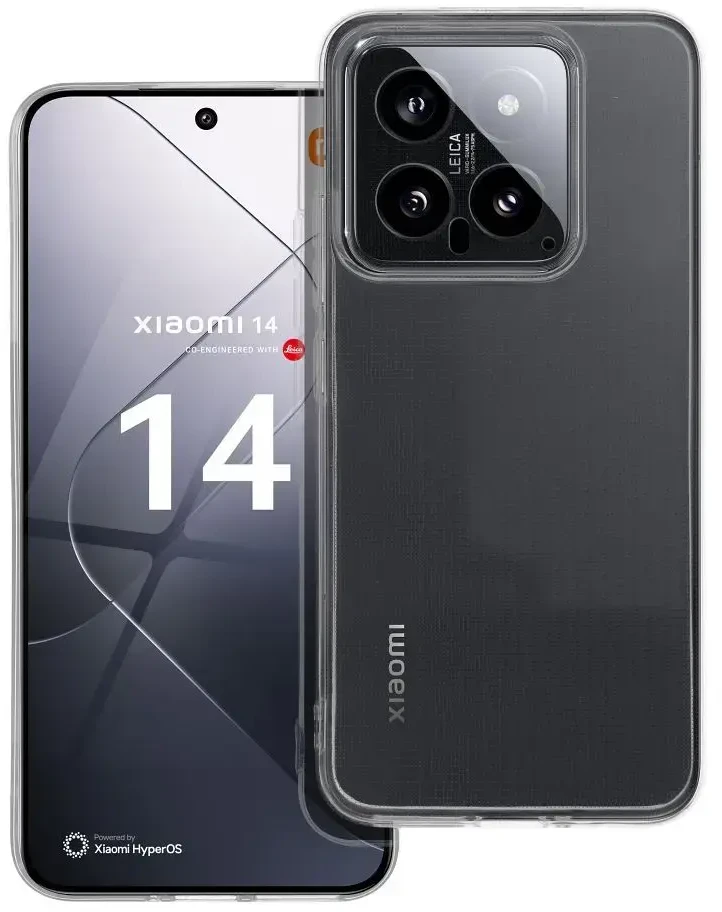 Oem CLEAR Dėklas 2 mm skirtas Xiaomi 14 (camera protection) skaidrus