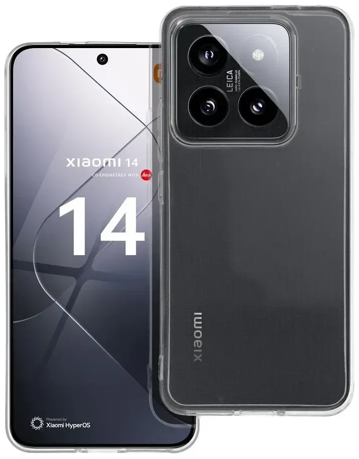 Oem CLEAR Dėklas 2 mm skirtas Xiaomi 14 Pro (camera protection) skaidrus