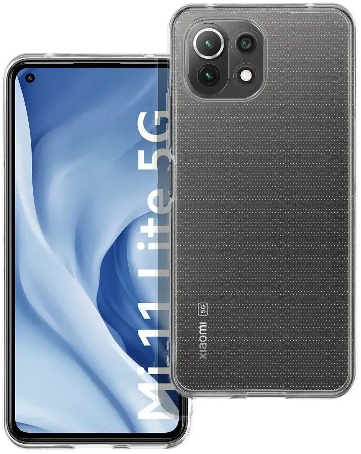 Oem CLEAR Dėklas 2 mm skirtas Xiaomi Mi 11 Lite 5G / Mi 11 Lite LTE ( 4G ) skaidrus / Mi 11 Lite NE (camera protection) skaidrus