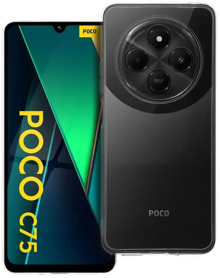 Oem CLEAR Dėklas 2 mm skirtas Xiaomi POCO C75 (camera protection) skaidrus