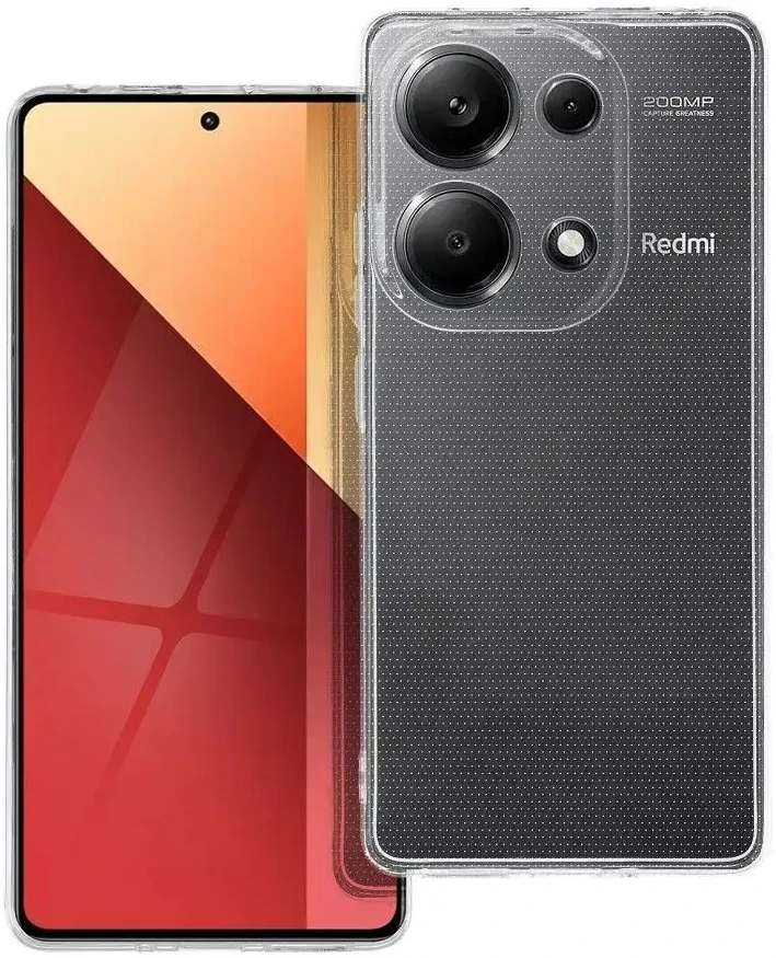 Oem CLEAR Dėklas 2 mm skirtas Xiaomi Redmi Note 13 Pro 4G (camera protection) skaidrus