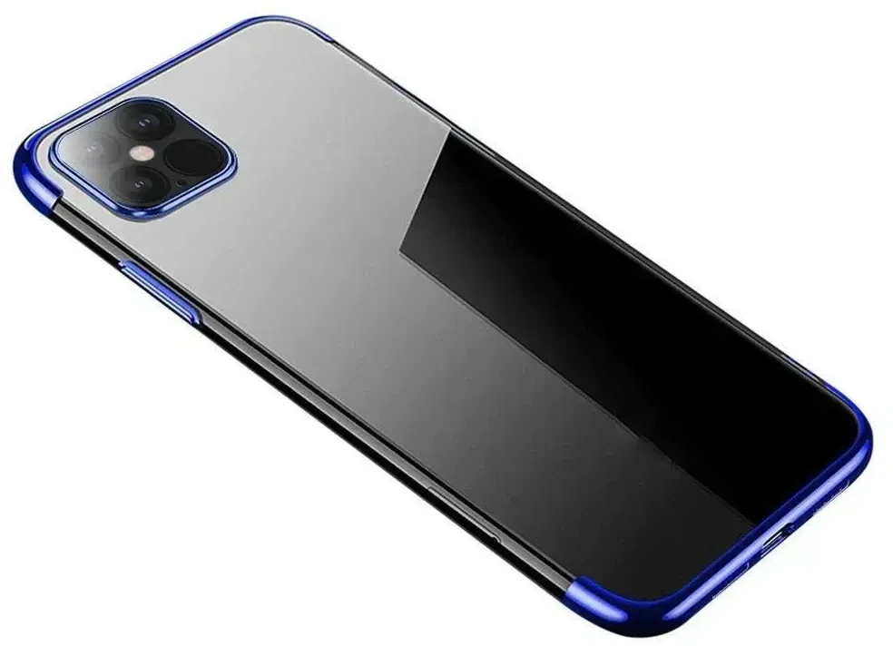 Hurtel Clear Color dėklas skirtas Samsung Galaxy S22 Ultra, mėlynas rėmelis