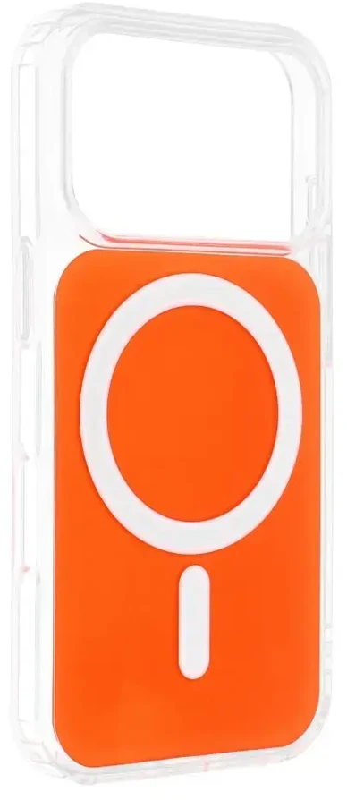 Oem Oranžinis Dėklas na Samsung A37 Clear Fusion Mag Cover zgodne su MagSafe hermes oranžinis