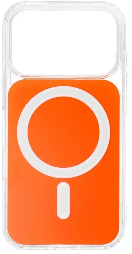 Oem Oranžinis Dėklas na Samsung A37 Clear Fusion Mag Cover zgodne su MagSafe hermes oranžinis