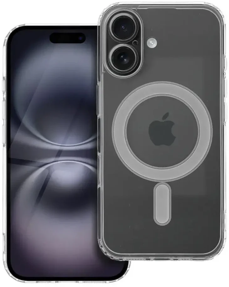 Oem Originalus „iPhone 16“ dėklas, skaidrus „Mag“ dėklas (STR / APSAUGA NUO FOTOAPAROS), suderinamas su „MagSafe“ permatomu dėklu.