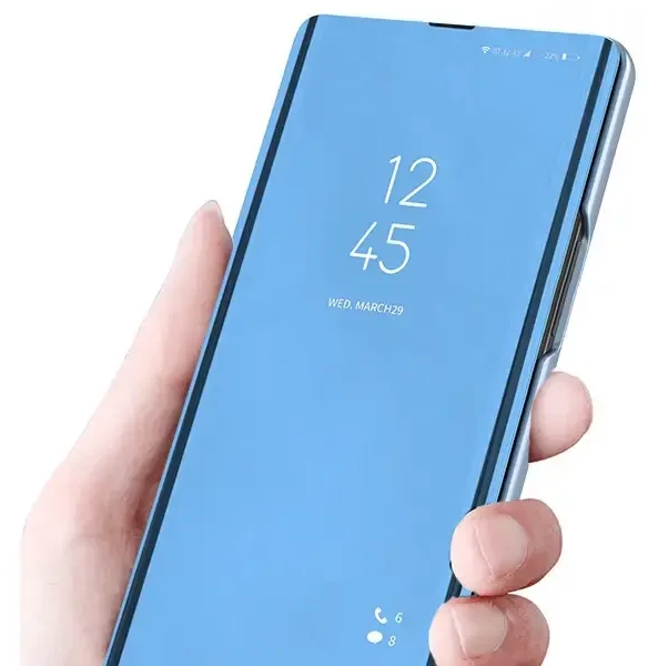 Hurtel Clear View dėklas skirtas Samsung Galaxy A22 4G, juodas