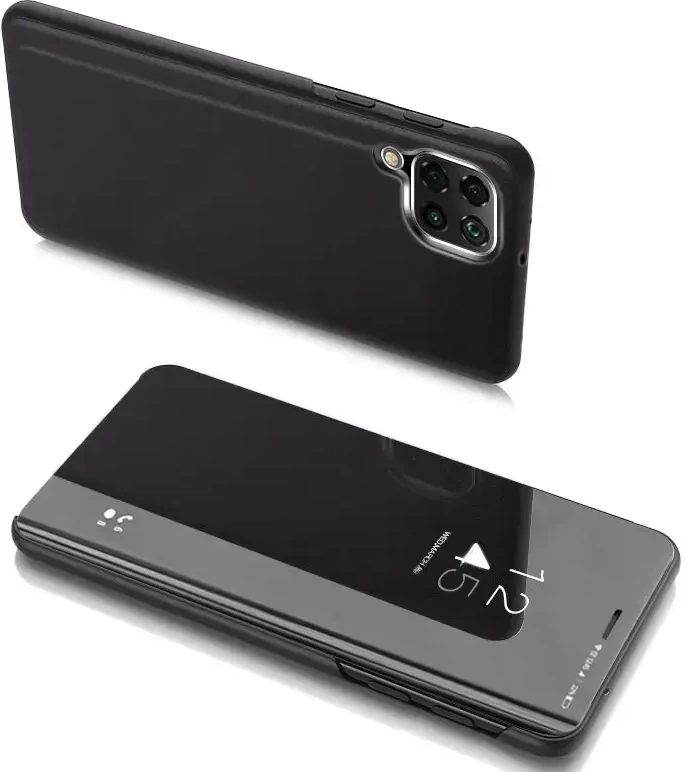Hurtel Clear View dėklas skirtas Samsung Galaxy A22 4G, juodas