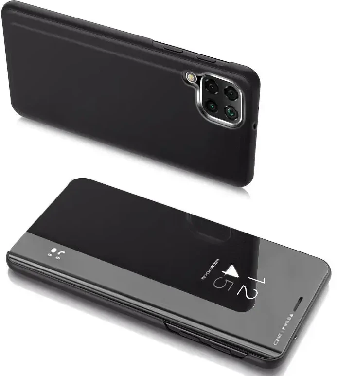 Hurtel Clear View dėklas skirtas Samsung Galaxy A22 4G, juodas