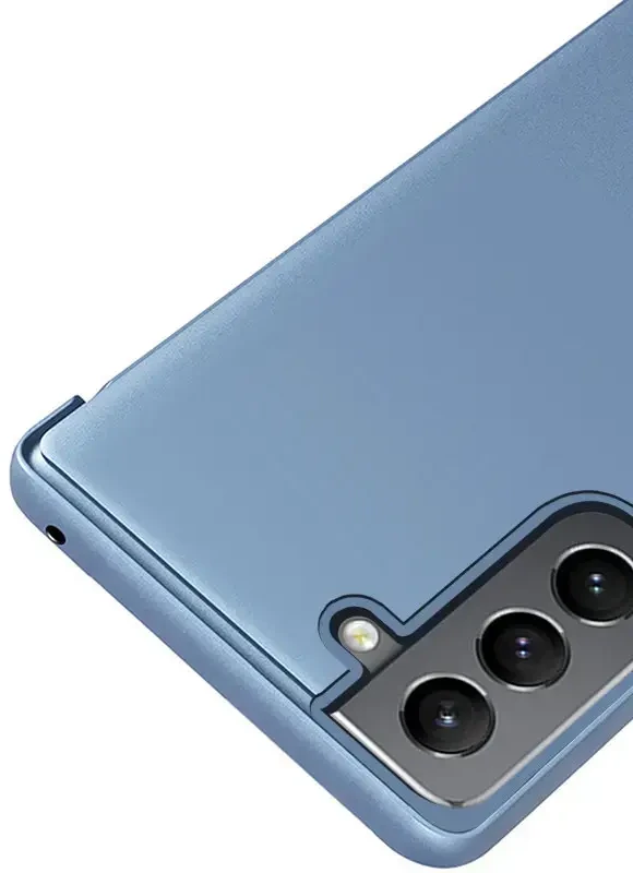 Hurtel Clear View dėklas skirtas Samsung Galaxy S22 + (S22 Plus), mėlynas