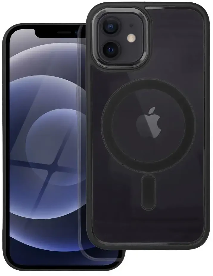 Oem Dėklas Color Edge Mag Cover (MagSafe) skirtas iPhone 12 / 12 Pro juodas