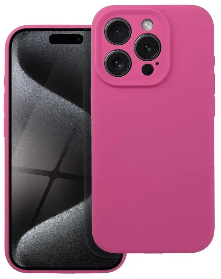 Oem iPhone 16 dėklas Silikoninis 2 mm (kameros apsauga) rožinė