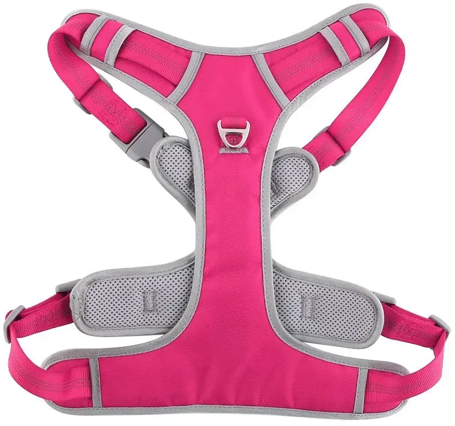 Oem Dog harness OXFORD B dydis S pink pilkas