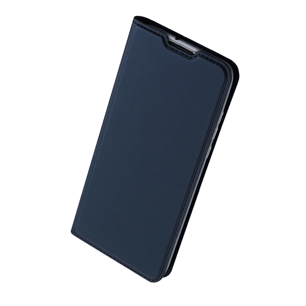 Dux Ducis Skin Pro Xiaomi Redmi 11A / Poco C55 / Redmi 12C atverčiamas Card Wallet su stoveliu dėklas telefonui mėlynos spalvos