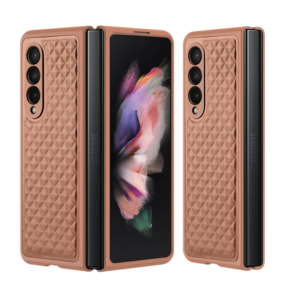 Dux Ducis Venice dėklas skirtas Samsung Galaxy Z Fold 4, rudas