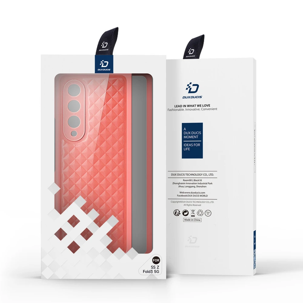 Dux Ducis Venice dėklas skirtas Samsung Galaxy Z Fold 4, raudonas