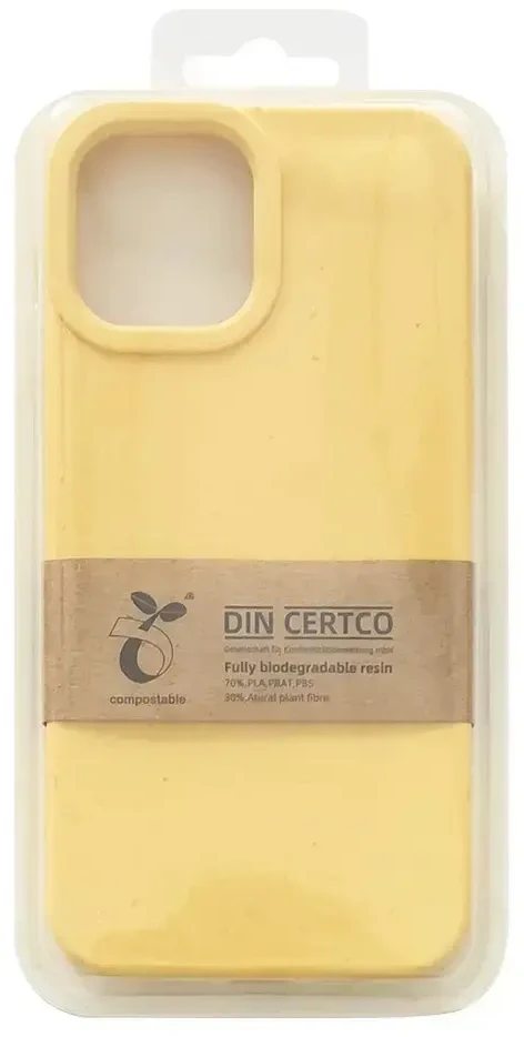 Hurtel Eco dėklas skirtas iPhone 12 Pro Max, geltonas