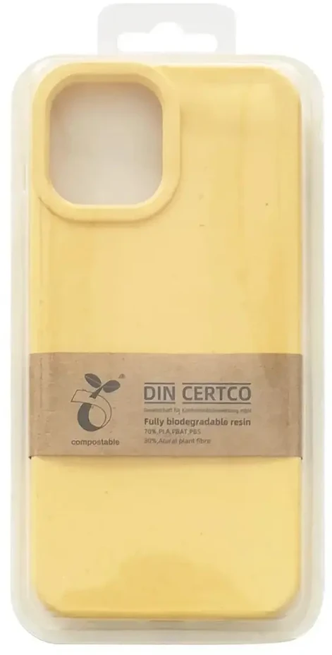 Hurtel Eco dėklas skirtas iPhone 12 Pro Max, geltonas