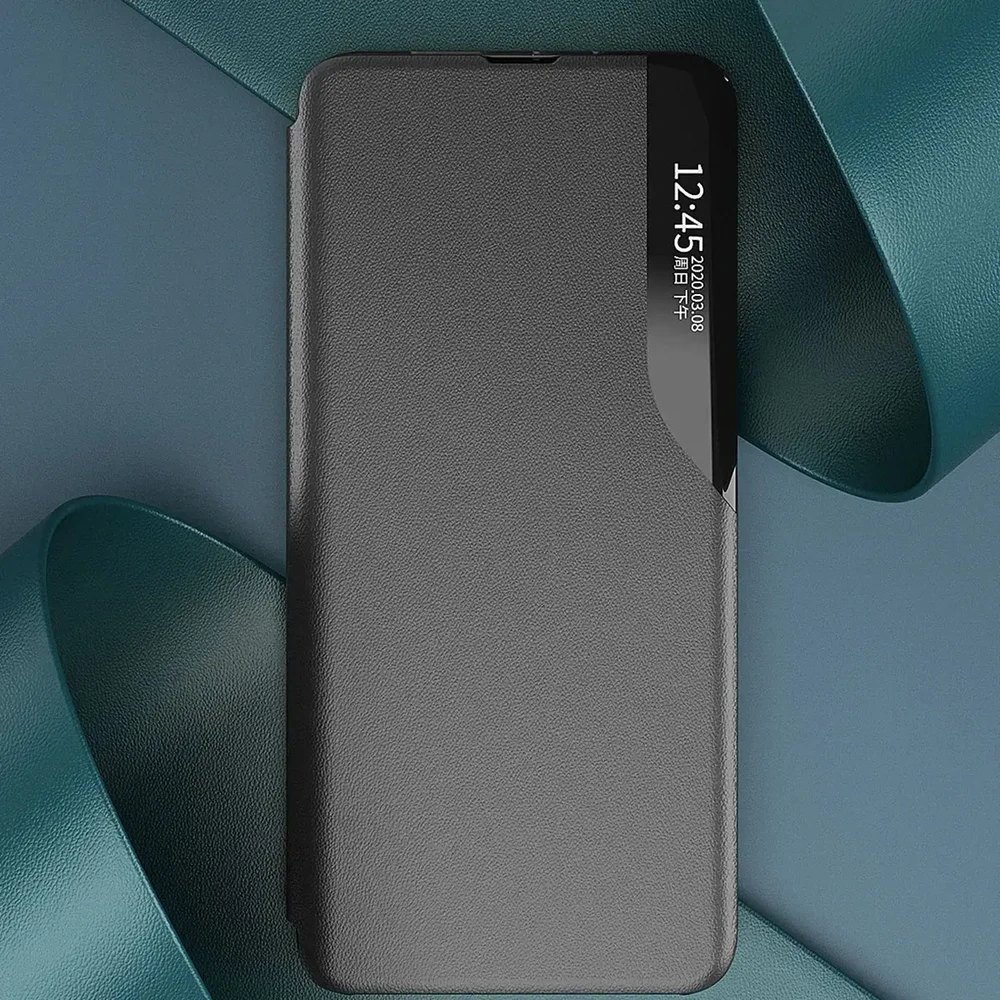 Hurtel Eco Leather View dėklas skirtas Samsung Galaxy S23 +, raudonas