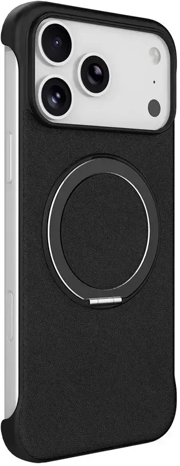 OEM dėklas, skirtas iPhone 17 AIR, su „Edge Free“ technologija, suderinamas su „MagSafe“ ir juodas