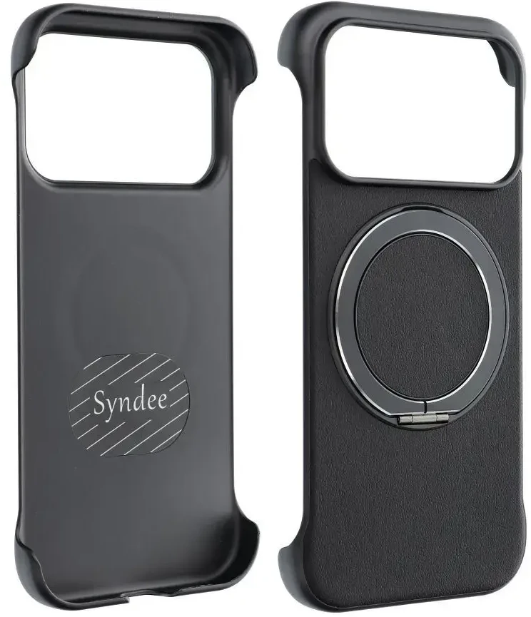OEM dėklas, skirtas iPhone 17 AIR, su „Edge Free“ technologija, suderinamas su „MagSafe“ ir juodas