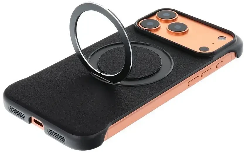 OEM dėklas, skirtas iPhone 17 AIR, su „Edge Free“ technologija, suderinamas su „MagSafe“ ir juodas