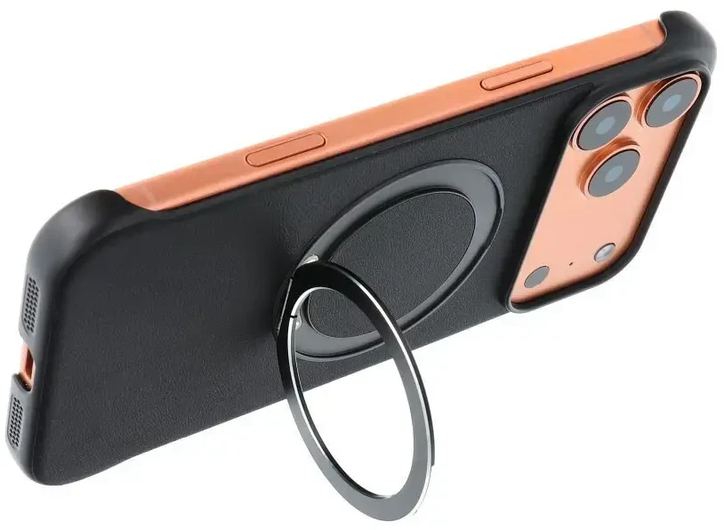 OEM dėklas, skirtas iPhone 17 AIR, su „Edge Free“ technologija, suderinamas su „MagSafe“ ir juodas