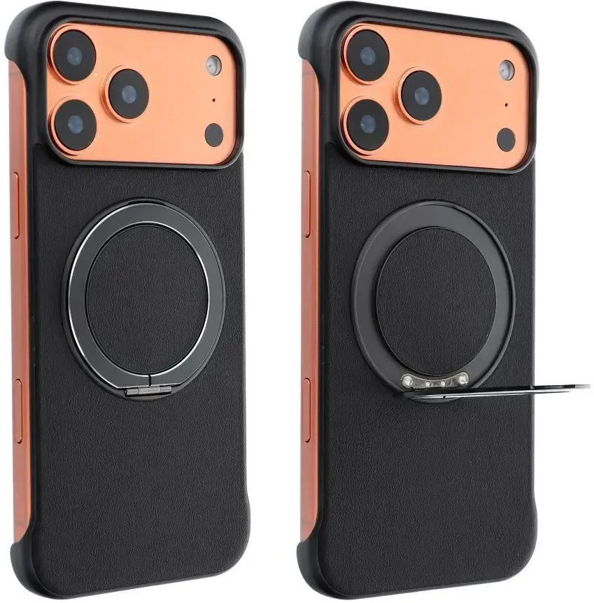 OEM dėklas, skirtas iPhone 17 AIR, su „Edge Free“ technologija, suderinamas su „MagSafe“ ir juodas