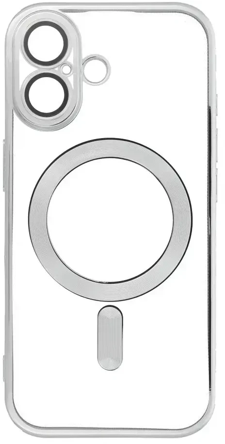 OEM dėklas, skirtas iPhone 17, Electro Mag dėklas, suderinamas su MagSafe sidabrinis