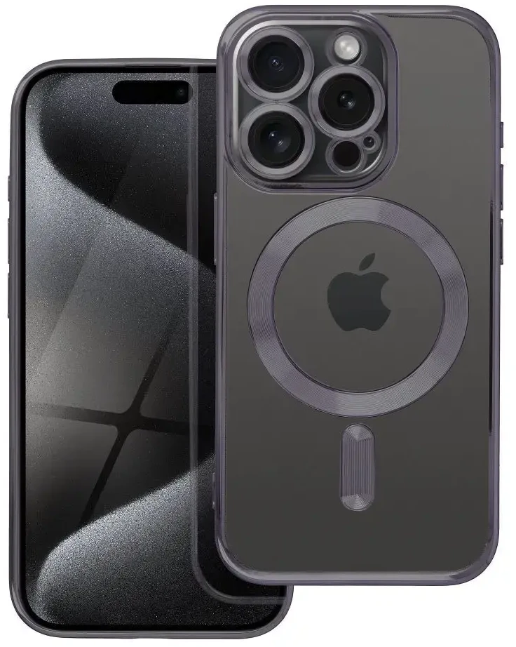 Oem Originalus „iPhone 15 PRO“ dėklas, suderinamas su „MagSafe“ ir juodas